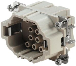 Insert mâle Weidmüller HDC HEE 500V 16A 10L à sertir grd.3