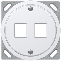 Kit de montage INC Keystone Dätwyler blanc, 2×, Ø63mm, droit