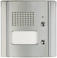 Frontblende Mono Türlautsprecher 1 Ruftaste rostfreier Stahl