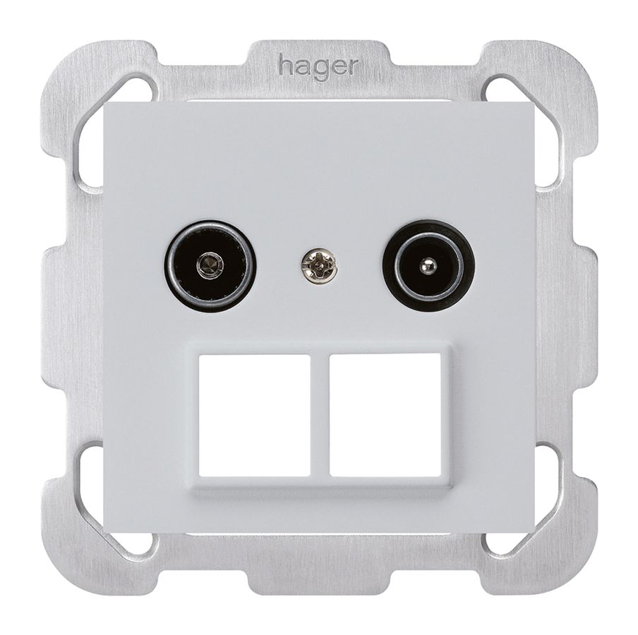 UP-Antennendose R/TV HMS kallysto B 19dB hellgrau