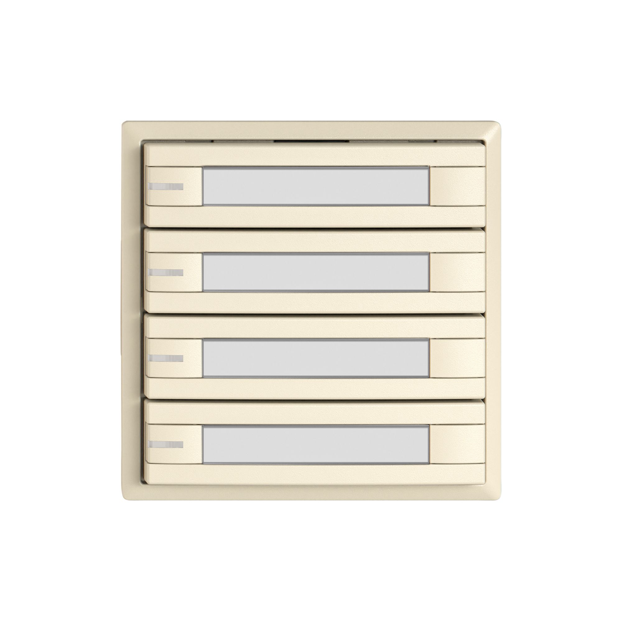 Pulsante KNX RGB EDIZIO.liv SNAPFIX® sensore temp.RGB-LED targ.4× com.2T cr