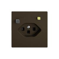 Steckdose FI EDIZIO.liv  1×T23 mit Shutter br