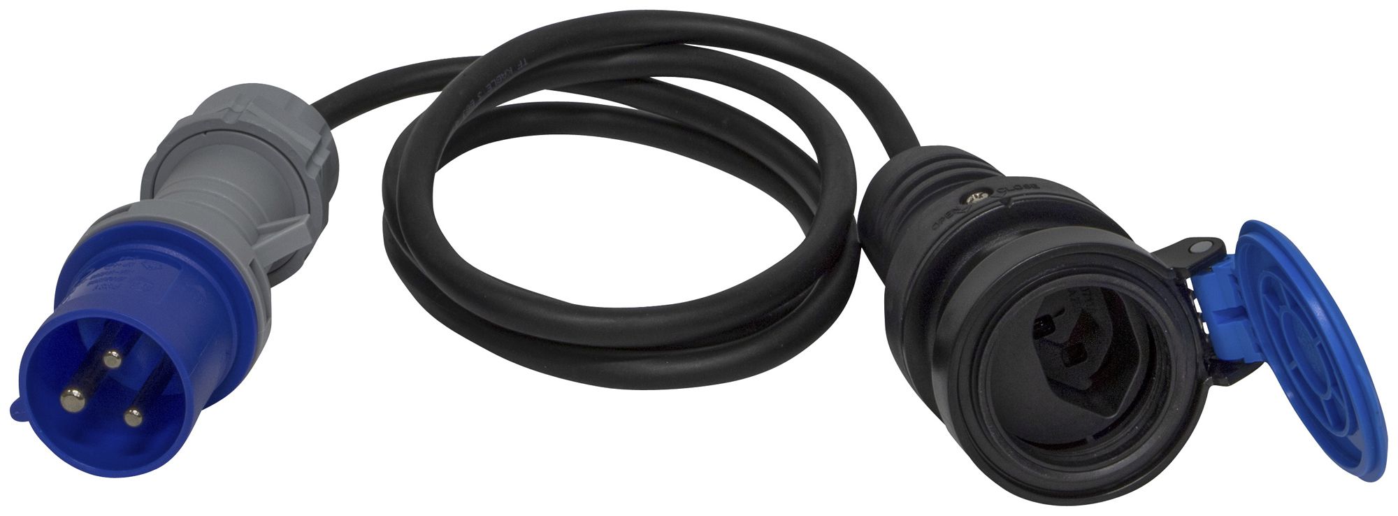 Adapterkabel Brennenstuhl CEE16/T23 H07RN-F 3×2.5mm² 16A 1.5m IP55 schwarz