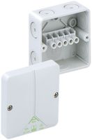 Scatola derivazione AP Abox 025, 2.5mm², 80×80×52mm, grigio chiaro