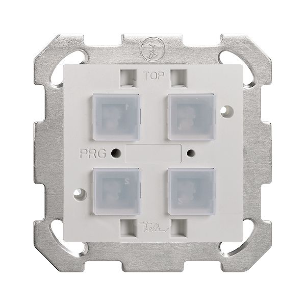 Tasto EDIZIOdue elegance 4×con BCU, morsetti a vite & LED