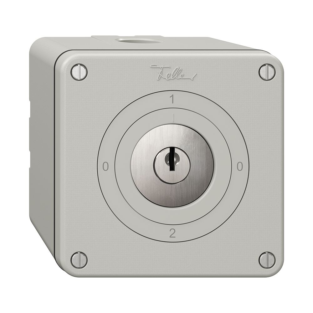 Interrupteur rotatif NAPU NEVO, 2/2L, avec serrure&2 clés, KS, 0-1-0-2, grc