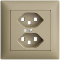 Kit frontal ENC EDIZIOdue sand 88×88mm 2×T23, lentille,