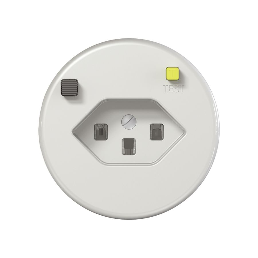 Prise FI ENC CLASSIC E T23 30mA blanc