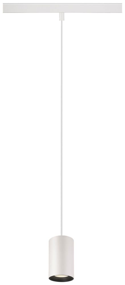 LED-Pendelleuchte SLV NUMINOS XS 48V AD 8.7W 710lm 940 DALI Ø50 weiss/schwarz