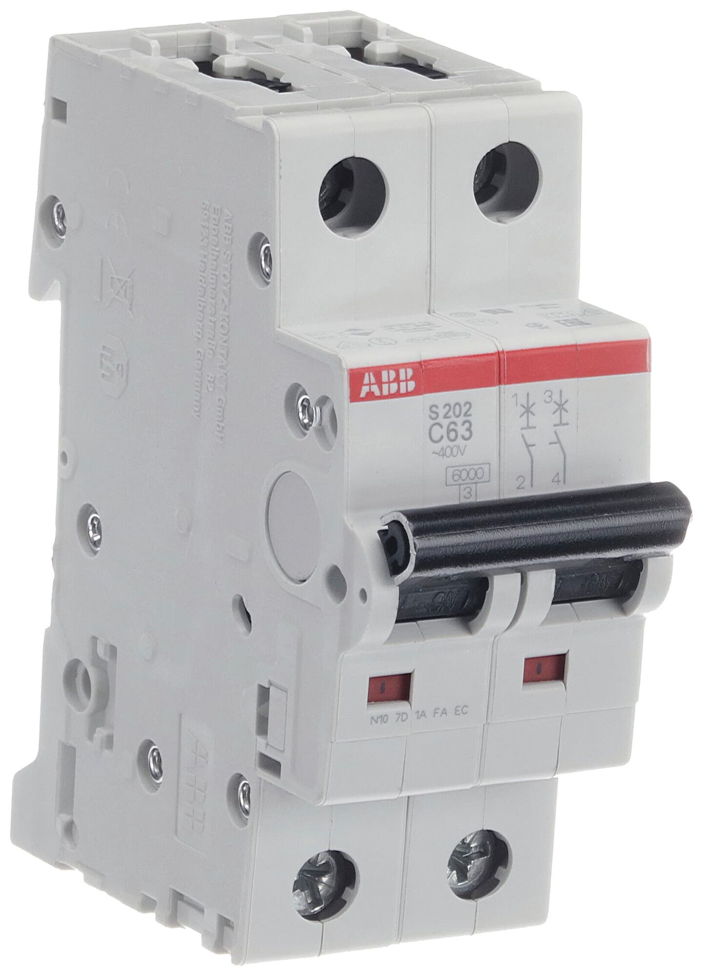 Leitungsschutzschalter ABB S202-C63 63A C 6kA