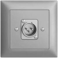 Prise ENC XLR avec fiche EDIZIOdue silver