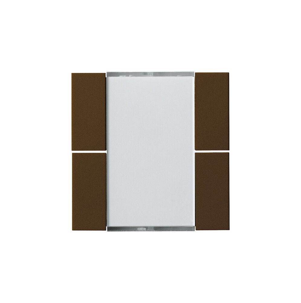 Frontset Hager kallysto 4×KNX braun