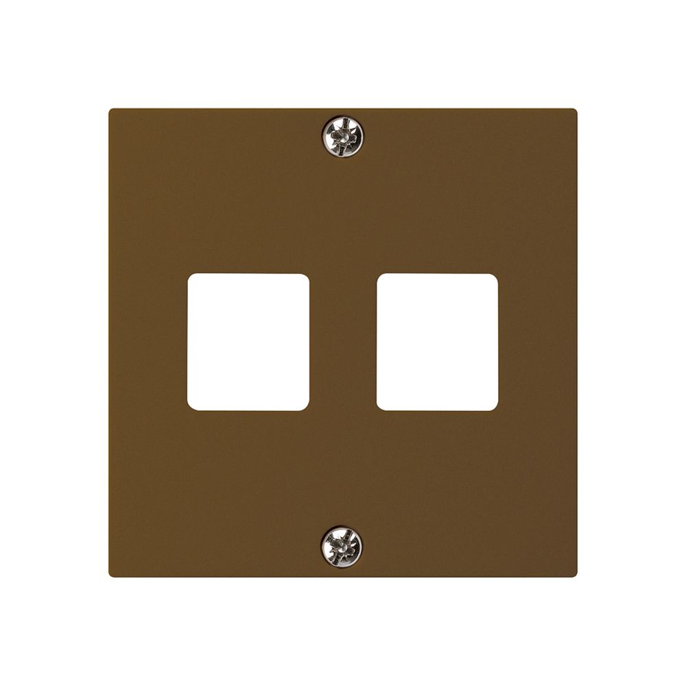 Placca frontale HMS kallysto per 2 moduli marrone