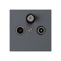 UP-Antennendose kallysto R/TV/SAT anthrazit