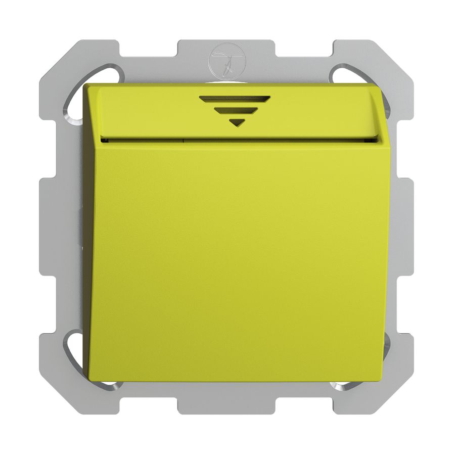 UP-Schalter Hotelcard 250VAC 1L EDIZIOdue lemon
