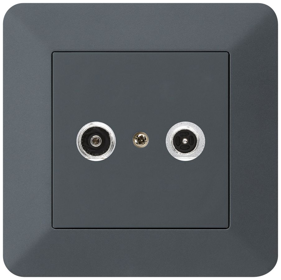 UP-Antennendose kallysto.trend R/TV 14dB 2GHz anthrazit