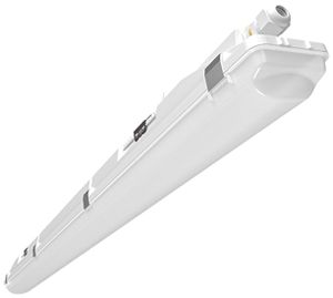 LED-Feuchtraumleuchte ESYLUX OLIVIA-2 32W 5000lm 4000K IP66 HF hellgrau