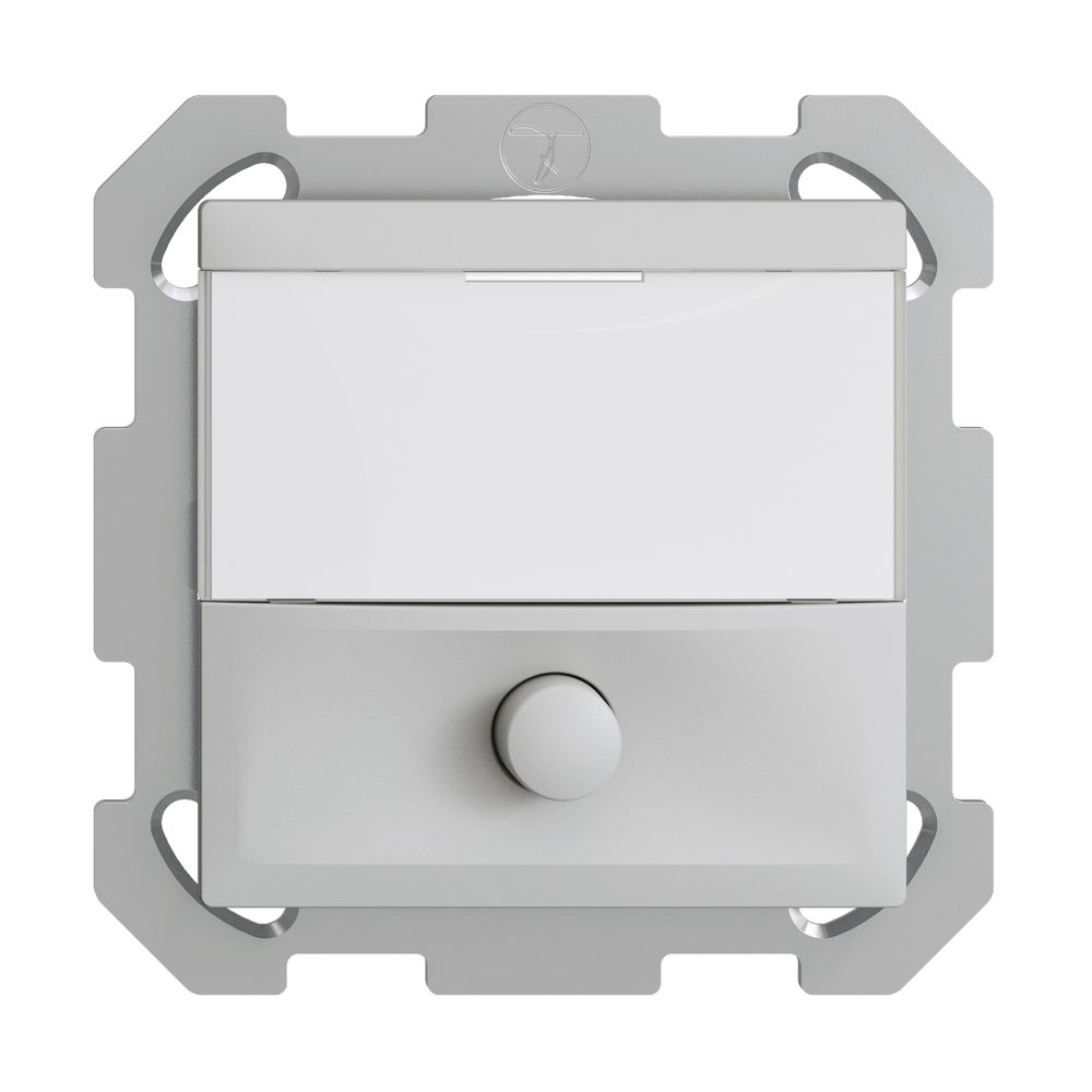 UP-Taster mit Namensschild EDIZIOdue hellgrau