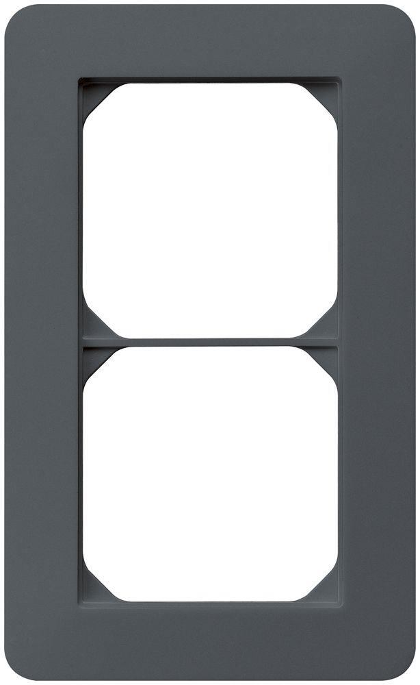 UP-Abdeckrahmen kallysto.trend 2×1 anthrazit 94×154mm