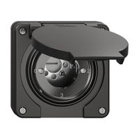 NUP-Drehschalter NEVO, 5/1L, ohne Zylinder, KS, 0-1-2-3, schwarz