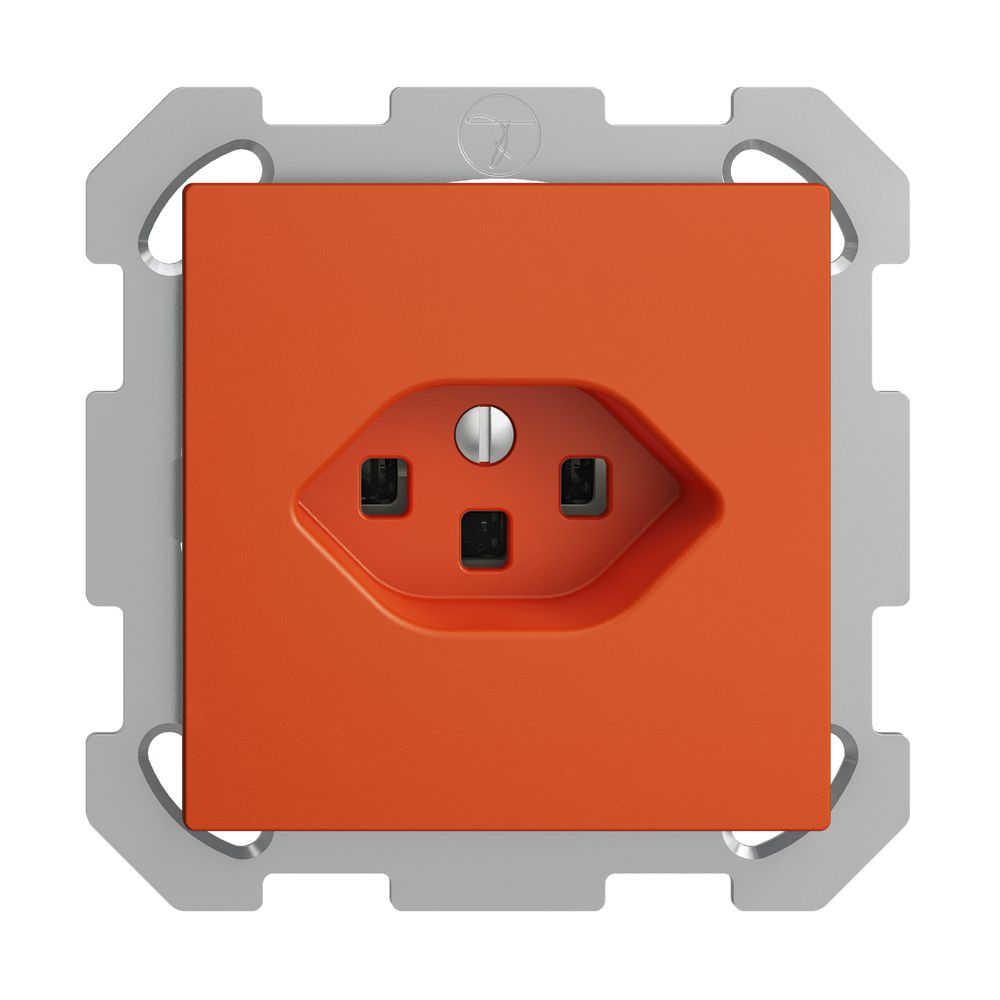 UP-Steckdose EDIZIOdue T23 16A orange, mit Steckklemmen