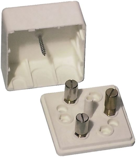 AP-Abzweigdose Woodtli mit Deckel 4×1.5mm² weiss