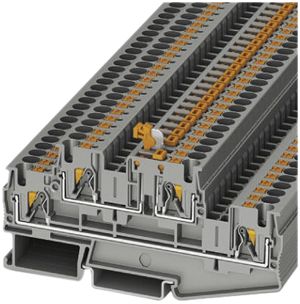 Borne à couteau d.sectionnement PX PTTB 4-MT, 28A, 500V, 0.2…6mm², gris
