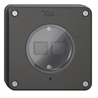 UP-Druckschalter 2K/2T NEVO Wiser schwarz