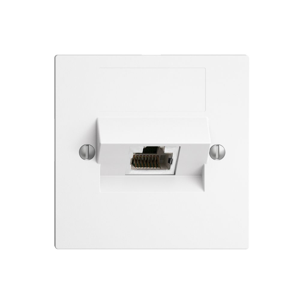Inserto per presa di raccordo INC 1×RJ45/s 4P ITplus EDIZIOdue bianco