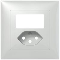 UP-Montageset SIDUS B zu USB Ladesteckdose mit T13 weiss glänzend