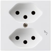 UP-Steckdose kallysto 2×T13/1 weiss