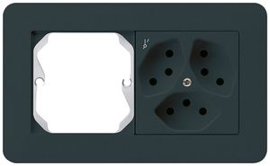 UP-Kombination kallysto.trend Gr.I-I horizontal leer+3×Typ 13S schwarz