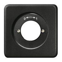 Kit frontale INC 0-1 nero per contatto rotativo a impulsione a chiave