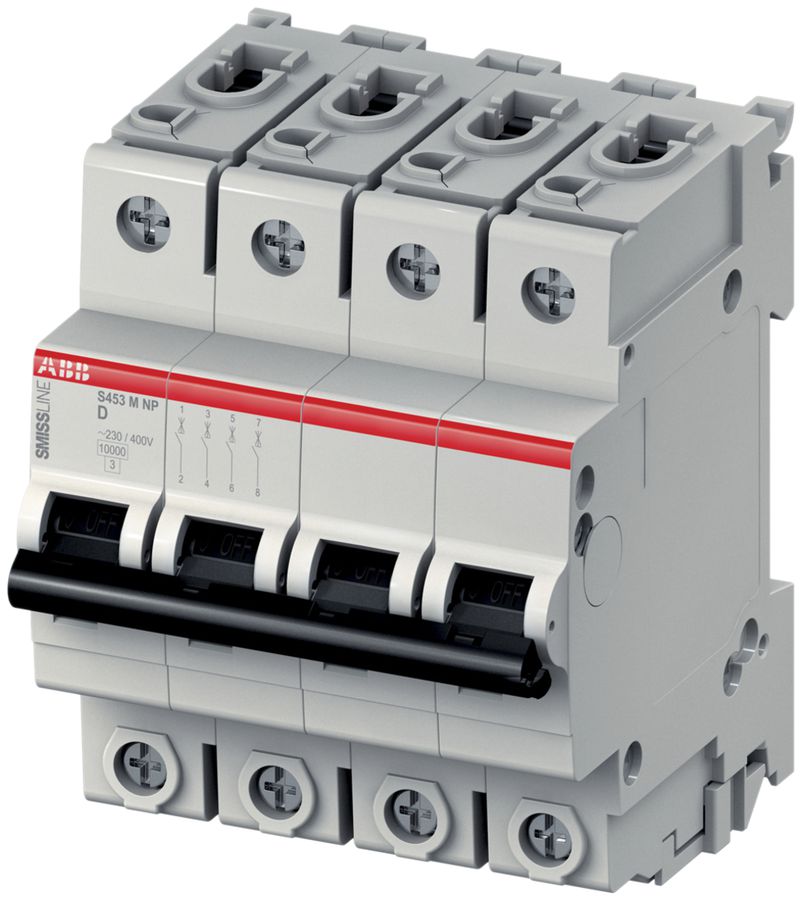 Leitungsschutzschalter SMISSLINE CLASSIC 4×13 D 10kA NP