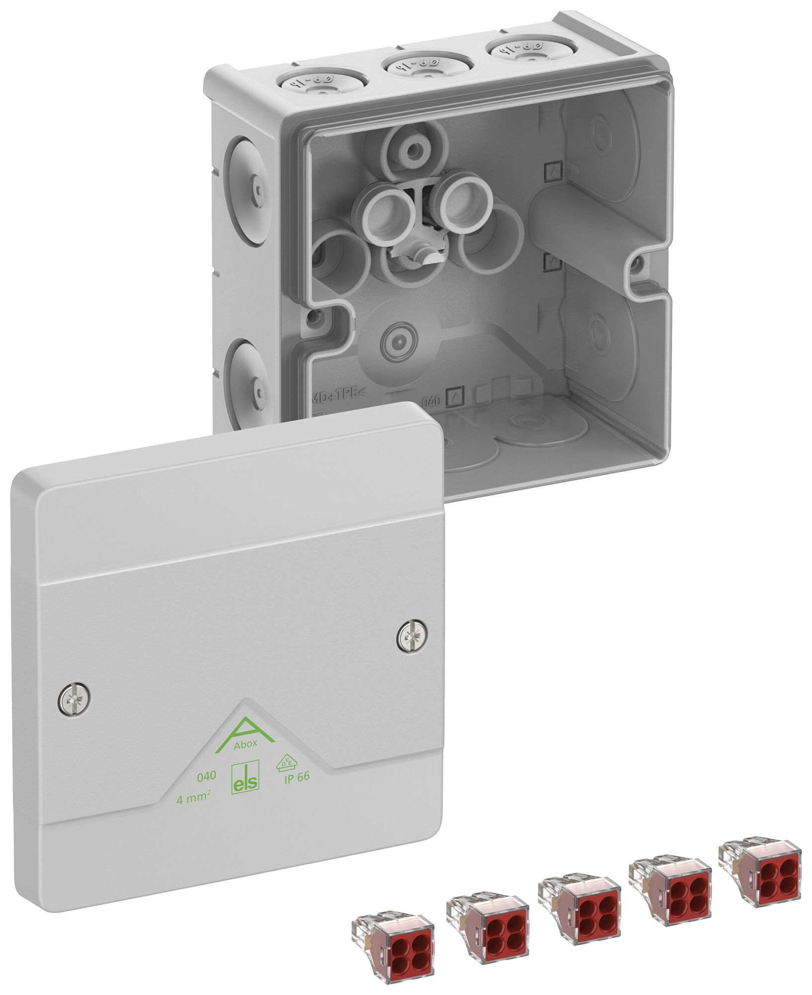 AP-Abzweigdose Spelsberg Abox 040-4² 102×102×57mm IP66 gu