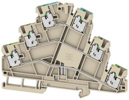 Borne de passage joignable WM S3T 2.5mm² 24A 800V ressort 2×3 DIN35 be