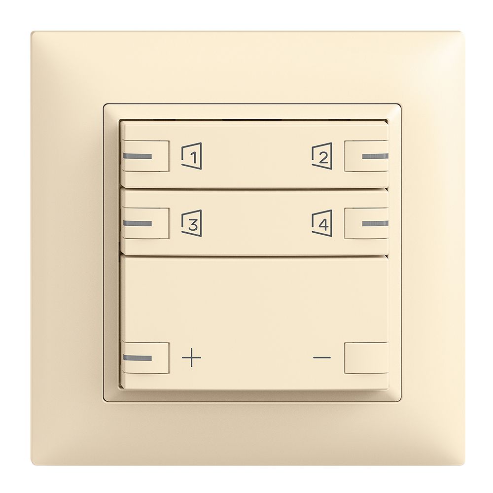 Kit montaggio INC Edue zeptrionAIR, WLAN, dimmer, RGB-LED, 2×tasto, 2×comm.van