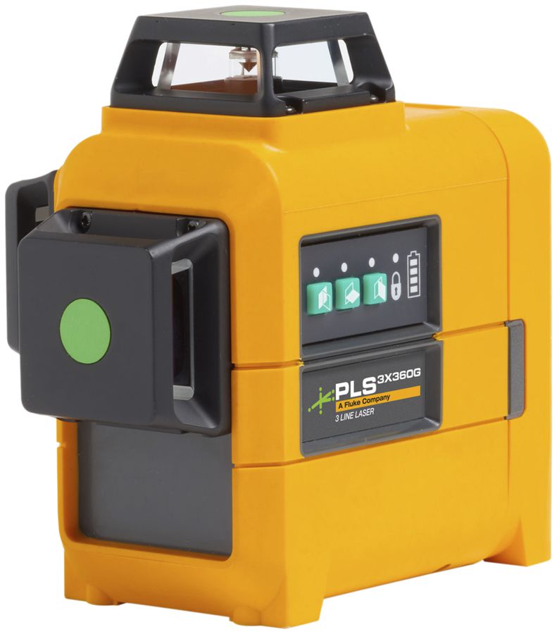 3-Punkt-Lasernivelliergerät Fluke PLS 3X360G KIT grün 35m ≥5h 520nm