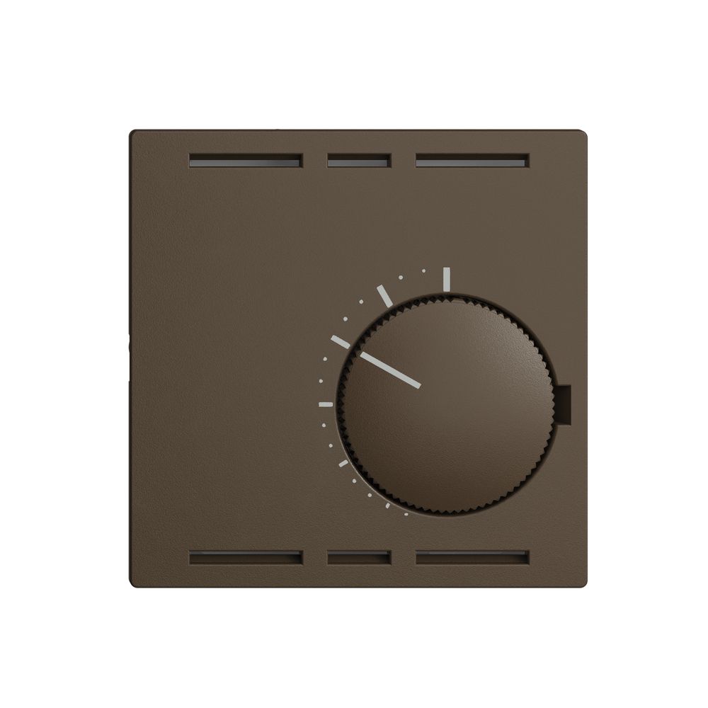 Frontset EDIZIOdue coffee 60×60mm für Raumthermost. ohne Schalter