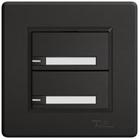 UP-Universaltaster EDIZIO.liv UNI SNAPFIX® m.LED RGB 2× 1-Tbed.Pap.sz