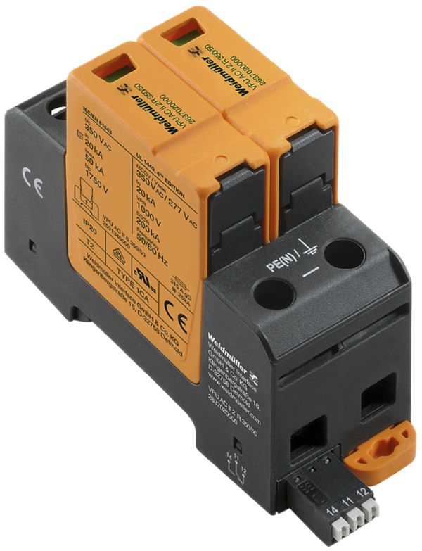 Parasurtension Weidmüller VPU AC II 2 R 350/50
