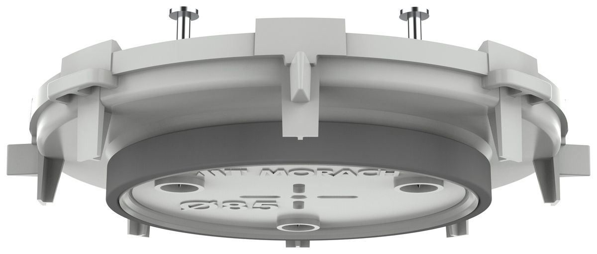 Elemento frontale LIGHT-BOX Ø85mm calcestruzzo vista TFI 850°C grigio