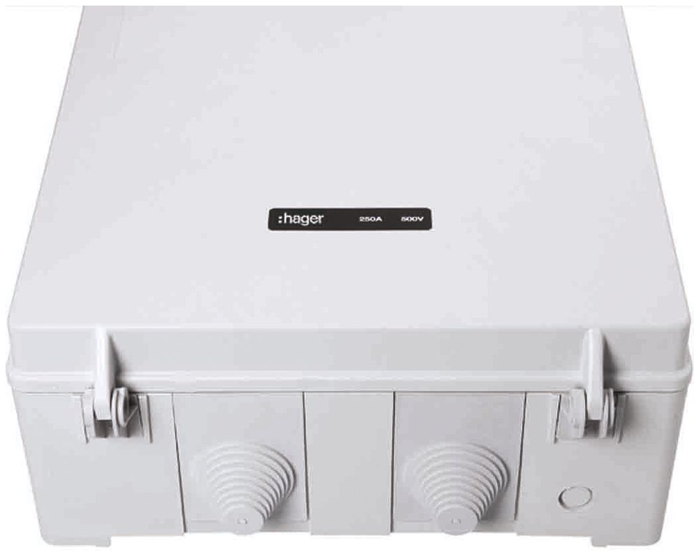 Hausanschlusskasten weber.hsa250 250A ein/ab Briden mit AEHSA ein 2×EFZ/ab EF