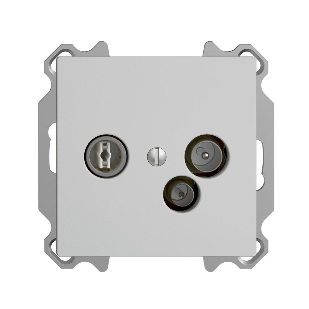 UP-Antennendose TV-R-Daten DD19 5…65MHz EDIZIOdue hellgrau
