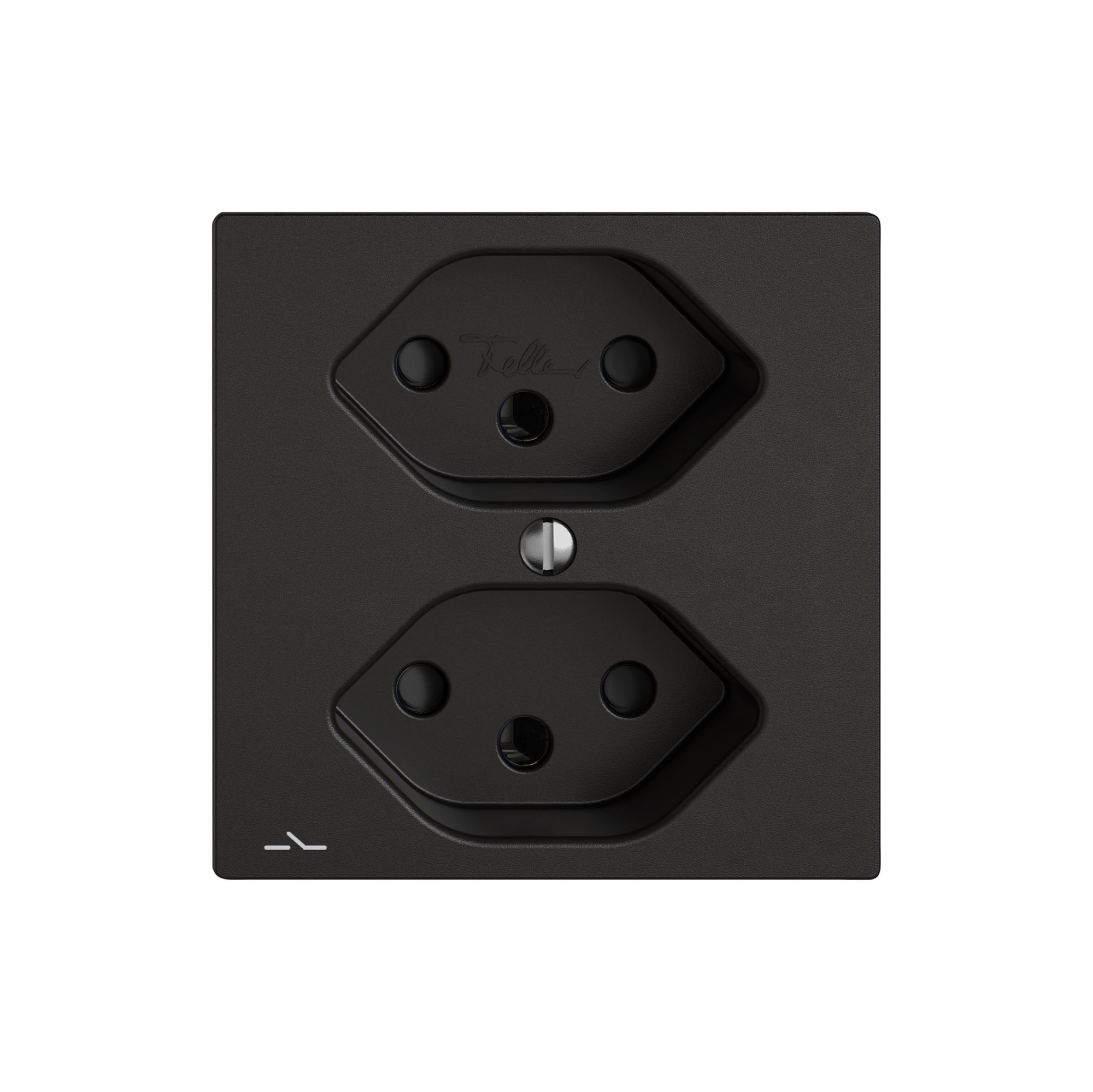 Steckdose EDIZIO.liv SNAPFIX® 2×T13 1×S mit Shutter sz