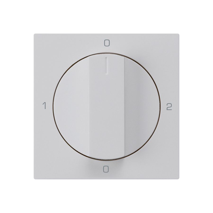 Frontset für Drehschalter S2 hellgrau 60×60mm kallysto 0-1-0-2