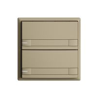 UP-Taster KNX 2-fach EDIZIOdue colore sand RGB mit LED mit Papiereinlage