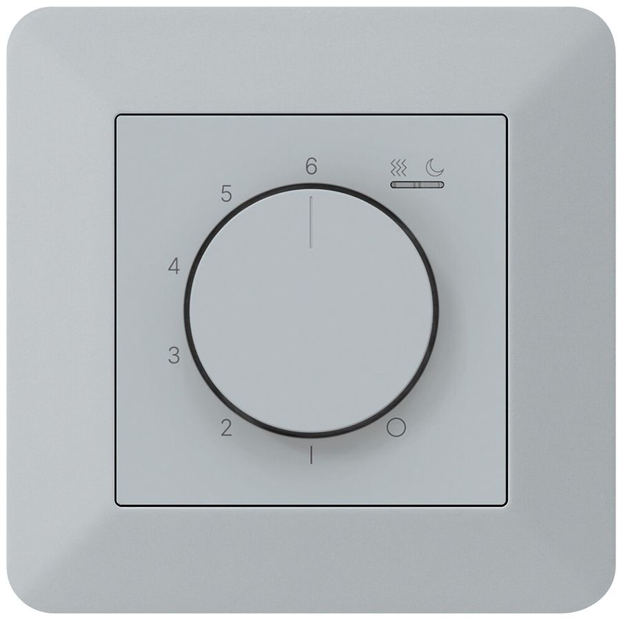 UP-Raumthermostat kallysto.trend An/Aus 230VAC 16A 92×92mm grau