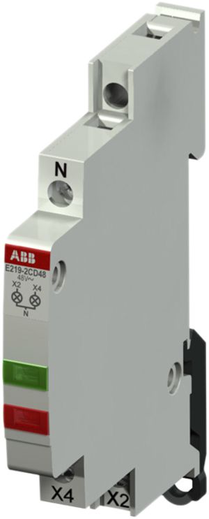 Avvisatore lum.AMD ABB LED verde/rosso, 12…48VAC, E219-2CD48