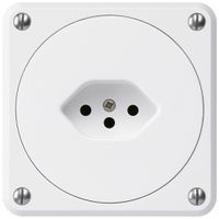 Presa INC robusto tipo 13 bianco senza copercchio
